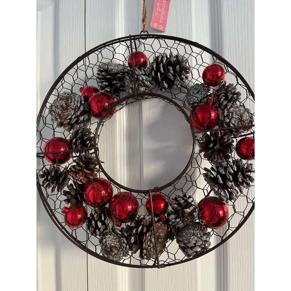 Hallmark Inspiration Metal Wreath Set 12” Interchangeable Holiday Decor Set of 2